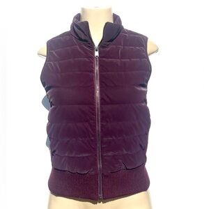 Athleta Purple Quilted Puffer Vest